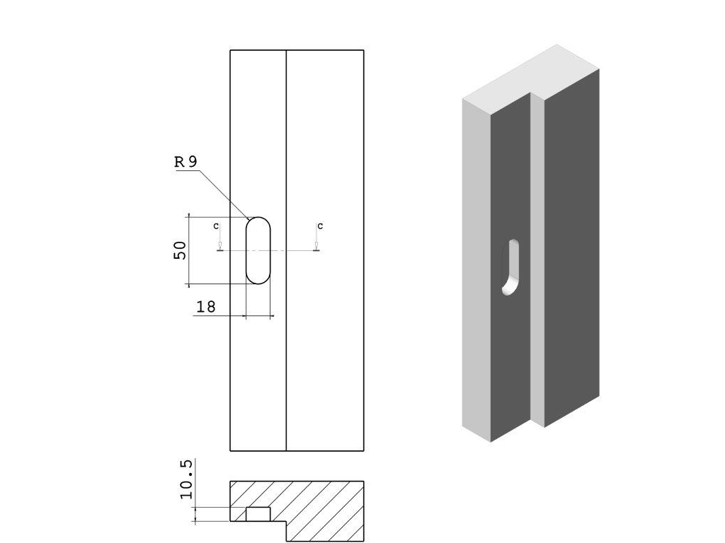 Serratura infilare magnetica respingente Atomo Battente frontale Tondo mm.18x85 Varie Finiture | Saletta - immagine 6